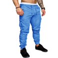 thumbnail image 1 of S-4xl Hombres Táctico Elástico Cintura Slim-Fit Cargo Pantalones 4 Bolsillos De Joggingpangjing, 1 of 4