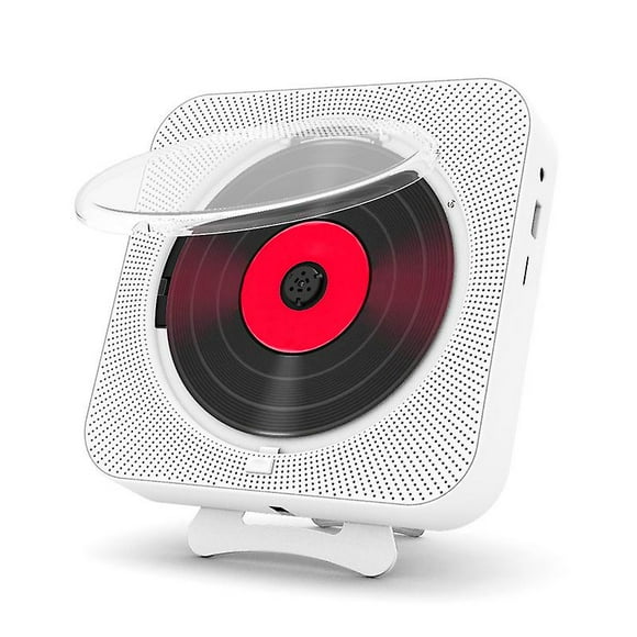 Portable Cd Player Bluetooth Speaker Stereo Cd Players Led Screen Wall Mountable Cd Music Player With Ir Remote Control Fm Radio A