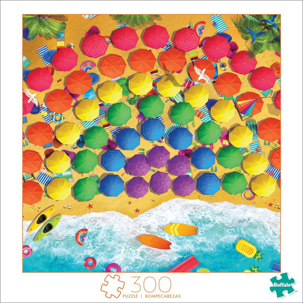 Buffalo Games - Art of Play - Rainbow Umbrellas - 300 Piece Jigsaw Puzzle