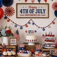 thumbnail image 4 of Patriotic Bead Garland With Ball And Star Ornaments 4th Of July Decoration, 4 of 6