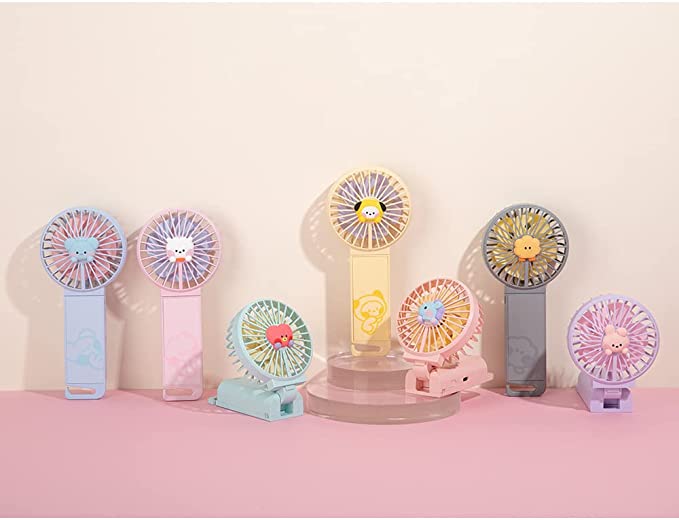 BT21 MININI Dual Blade Portable Handheld Personal Handy Fan by BTS (Cooky) 