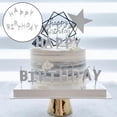 thumbnail image 4 of Velas de , selecciones, letras, adorno para tartas, Plata Yuyangstore Velas de feliz cumpleaños, 4 of 8