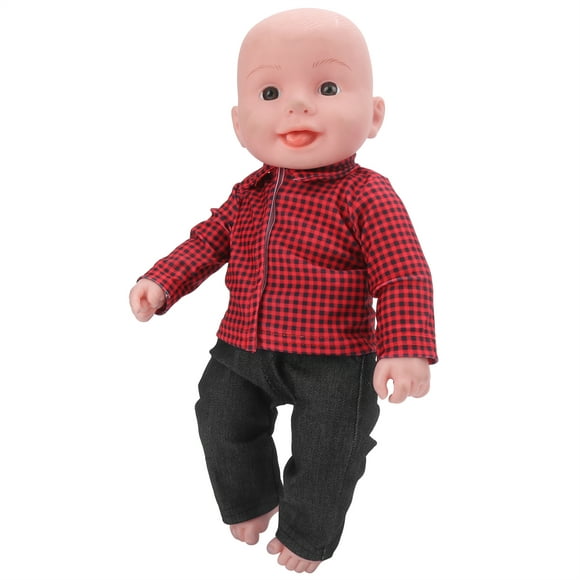 Wchiuoe Doll Clothes Casual Shirt & Pants Outfit Fit For 18inch Baby Doll Toy Decor Gift