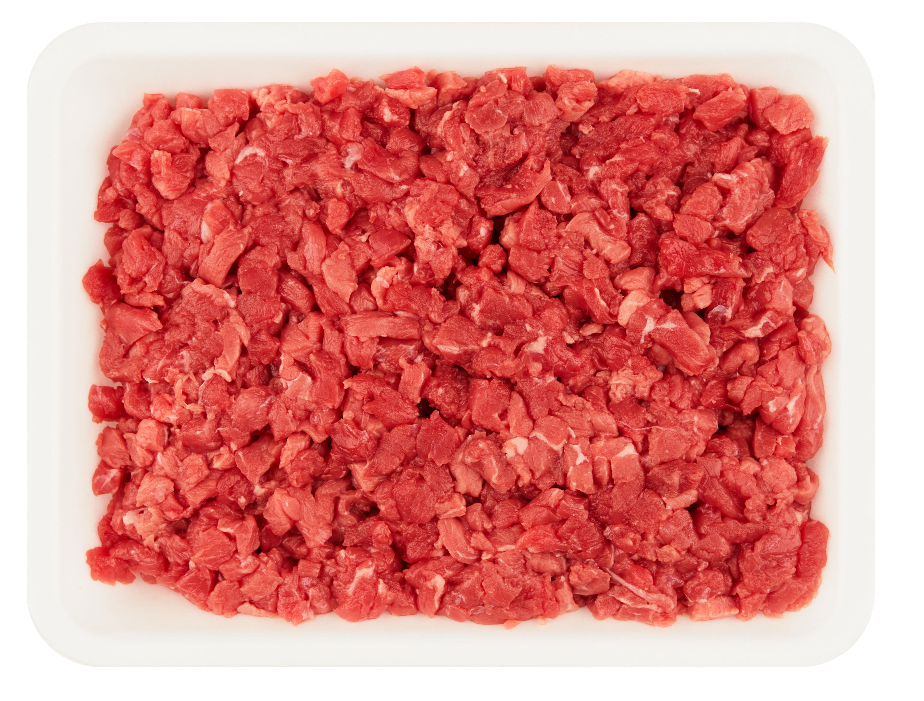 Beef Fine Cubes, 1.0 1.5 lb Tray