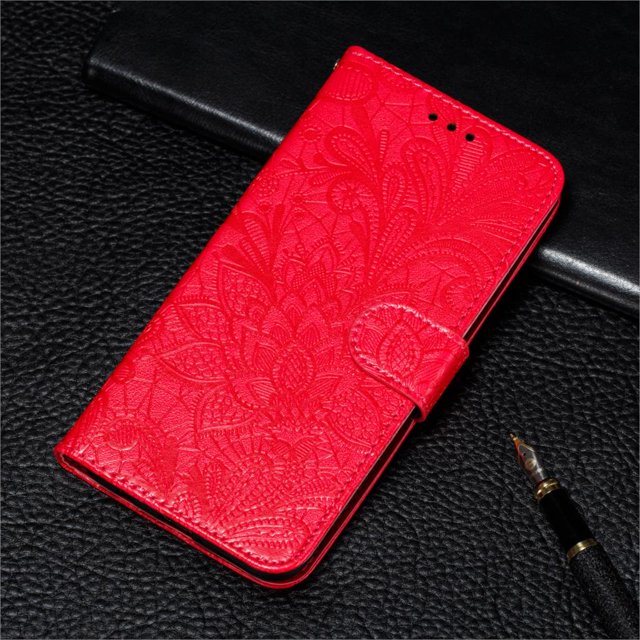 Funda billetera de cuero con flores de encaje para xiaomi Redmi Note 11 10 Pro 7 6 8 8T Redmi 10C 10A A1 9T 7A 8A 9C 9A, funda Mi A3 A2 Lite 9 Tan Jianjun unisex