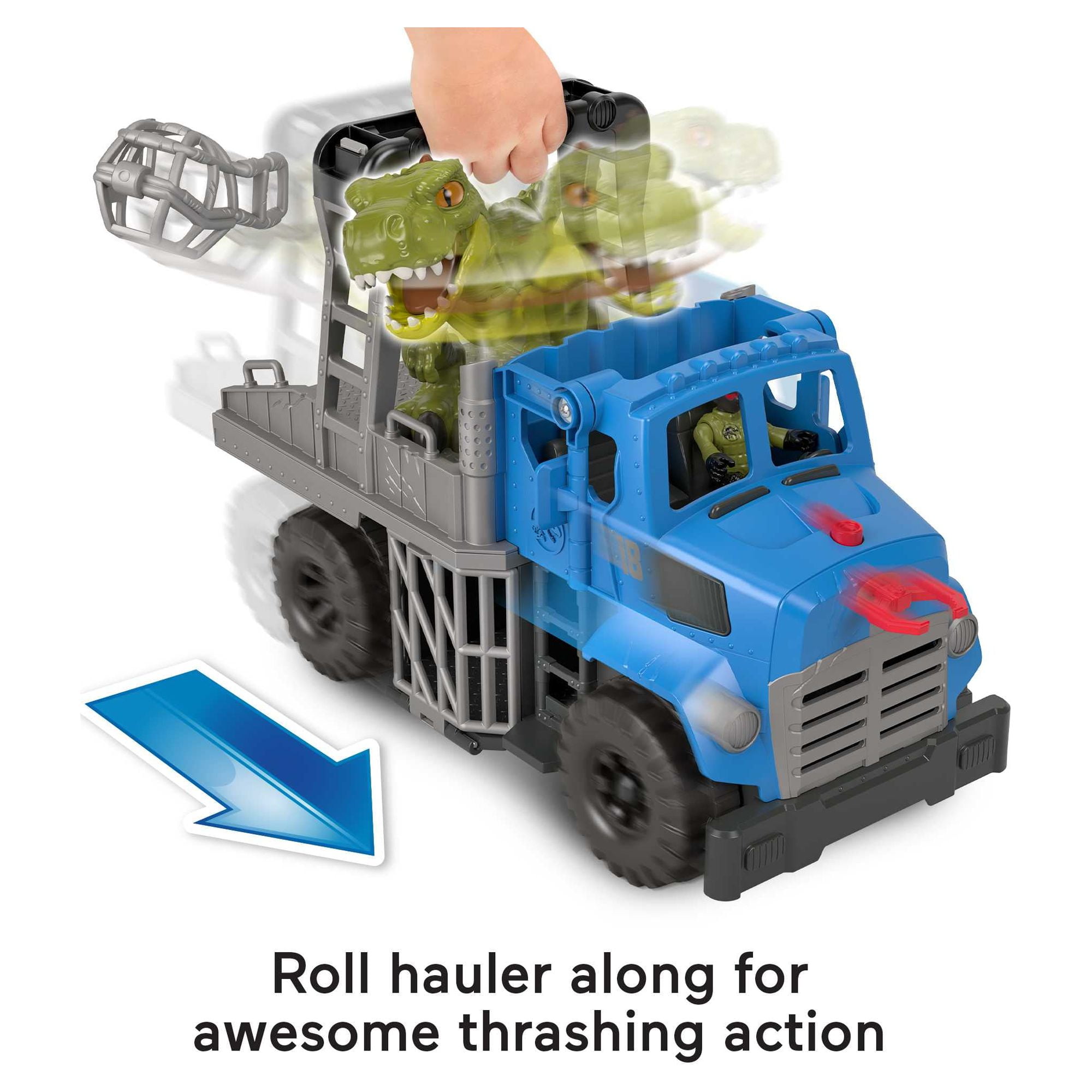 Imaginext Jurassic World Dominion Break Out Dino Hauler Vehicle & T. Rex Dinosaur 5-Piece Playset