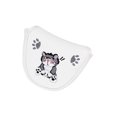 thumbnail image 4 of Cubierta de la cabeza del palo de golf kusrkot Protector Golf Mallet Putter Semicírculo Blanco, 4 of 8
