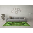 thumbnail image 3 of Ahgly Company Indoor Round Oriental Green Industrial Area Rugs, 7' Round, 3 of 4
