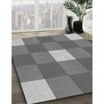thumbnail image 2 of Ahgly Company Indoor Round Patterned Ash Gray Area Rugs, 3' Round, 2 of 6