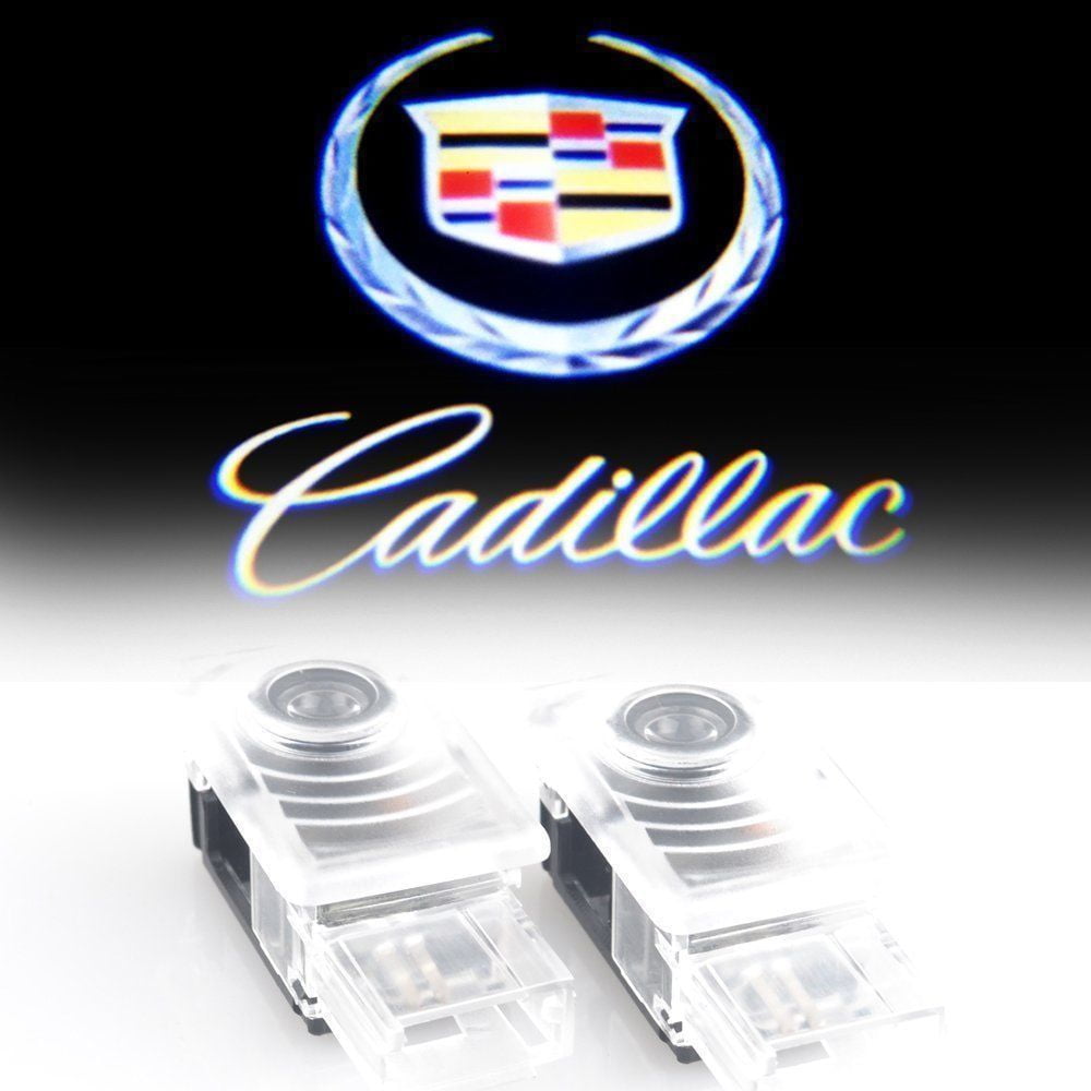 2x Ghost Shadow Projector Laser Logo LED Door Step Light Courtesy for Cadillac