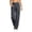 Dark Gray, variant on Zulora Women's Cargo Yoga Pants High Waist Stretchy Waistband Loose Straight Leg Casual Workout Trousers with Side Pockets