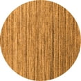 thumbnail image 1 of Ahgly Company Indoor Round Abstract Orange Contemporary Area Rugs, 3' Round, 1 of 1