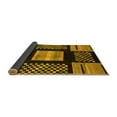 thumbnail image 2 of Ahgly Company Indoor Round Abstract Yellow Modern Area Rugs, 7' Round, 2 of 4