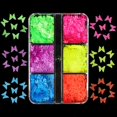 thumbnail image 1 of Lentejuelas de mariposa para uñas, purpurina láser holográfica 3D, escamas doradas y plateadas, accesorios de diseño de manicura, decoraciones de Arte de uñas DIY, 6mm, 1 of 4