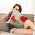thumbnail image 7 of Vintage Chinoiserie Floral Pillow Covers, 16x16 Inch - Pack of 2 Spring-Summer Throw Cushions for Outdoor Decor, Sofa, and Bedroom - Add a Classic Touch to Your Decor, 7 of 7