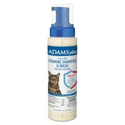 Adams Plus Flea & Tick Foaming Shampoo & Wash for Cats & Kittens, 10 Ounces