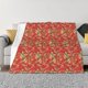 thumbnail image 1 of Fotbe Strawberry Manta de Franela con Estampado, Manta Ultrasuave para Cama, Sofá, Auto, Hipoalergénica y Antibolitas-60"x50", 1 of 6