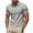 Gray, variant on COSFO Collared Men Polo Shirt Casual Solid Short Sleeve Tops Pullover Loose Ribbed Classic T-Shirt