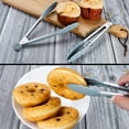 thumbnail image 6 of Fokelyi Kitchen Food Tongs - 7" Mini Silicone Serving Tongs - Set of 3, 6 of 6