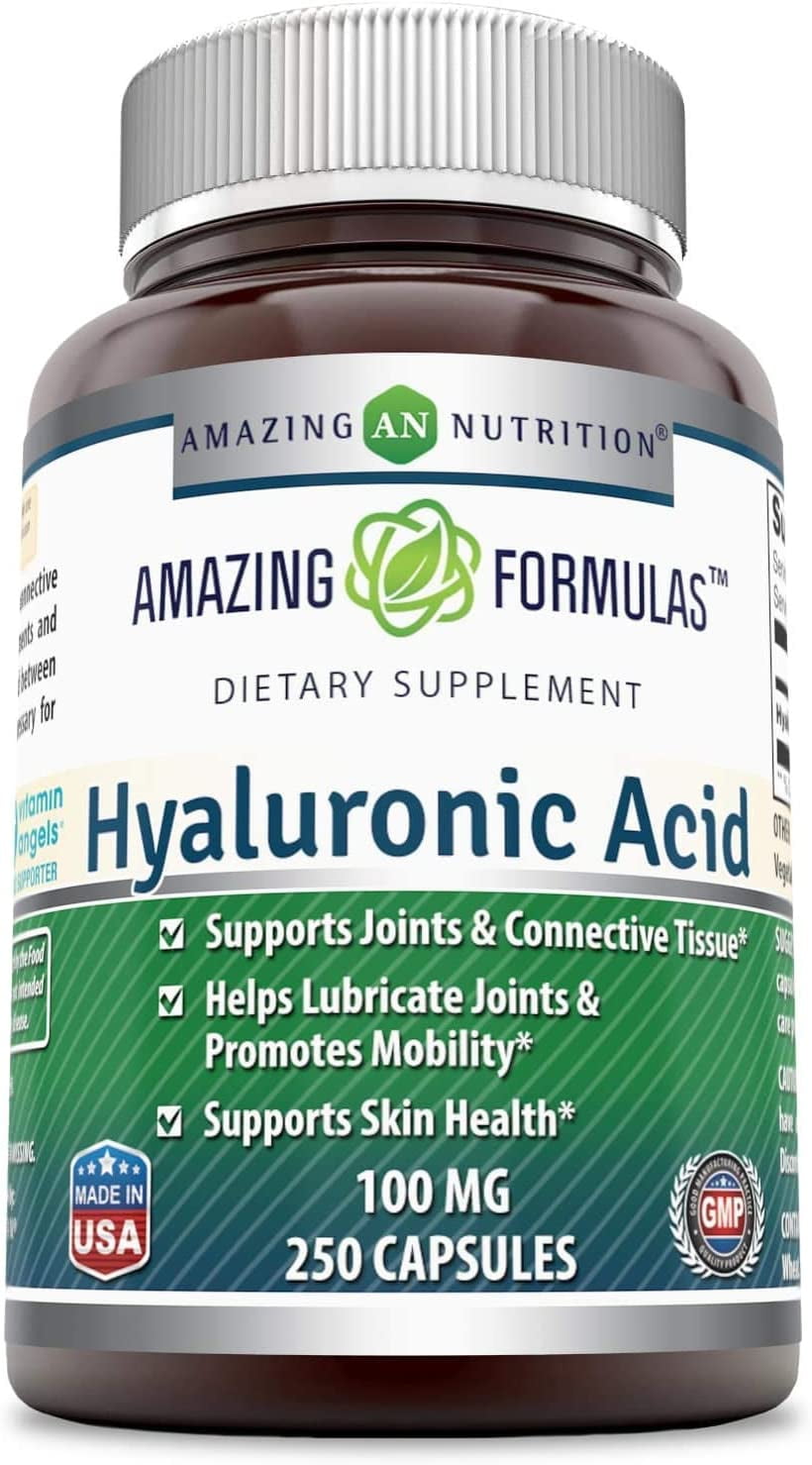 Amazing Formulas Hyaluronic Acid 100 mg 250 Capsules
