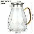 thumbnail image 2 of ACDANC 2026 New Glass Cold Water Jug Kettle Pitcher with Lid 1 Gallon Household Stainless Steel for Iced Tea,Lemonade,Water,Juice,Cocktails,Cold Beverages,Kitchen,Dining,Parties, 2 of 7
