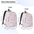 thumbnail image 2 of Wukai Cute Sheep Durable Canvas Laptop Backpack,Adjustable Shoulder Straps,Water-Resistant,Large Capacity,Stylish Design, Fits 15-17in Laptops,Unisex for School,Office,Travel-Medium, 2 of 5