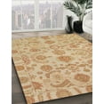 thumbnail image 3 of Ahgly Company Machine Washable Indoor Square Abstract Orange Area Rugs, 3' Square, 3 of 7