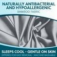 thumbnail image 4 of Sleep Jockey Pillow Cover for Bed Wedge - Ultrasoft Bamboo Wedge Pillow Case Cover with Zipper - Multiple Sizes to fit Most Sleep Wedges - Easy Care, Long Lasting (8", Ocean Mist), 4 of 4