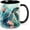 Blue, variant on Leopard Print Coffee Mug 11 OZ Cute Tea Cup Funny Coffee Cups for Women Microwave Safe