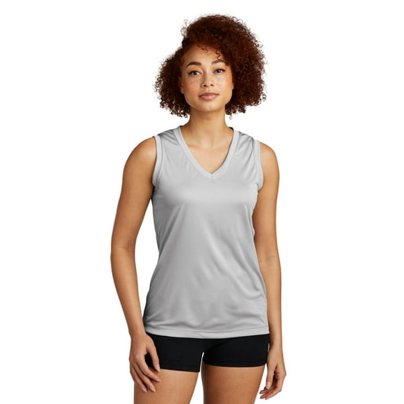 Sport-Tek ® Ladies Sleeveless PosiCharge ® Competitor™ V-Neck Tee. LST352