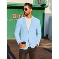 thumbnail image 4 of COOFANDY Men's Linen Blazer Jacket Lightweight Two Botton Sport Coat Slim Fit Business Suit Jacket, 4 of 6
