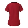 thumbnail image 6 of RQYYD Womens Scrubs Set Medical Uniform V Neck Short Sleeve Top with Cargo Pants for Nurse Work Wear, 6 of 6