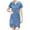 Light Blue, variant on gakvbuo Summer Dresses for Women 2023 Plus Size Dress for Women Sundresses Women'S Dress Short Sleeve Slim V-Neck Distressed Dress Denim Dress