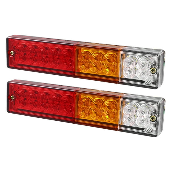 Unique Bargains 2pcs 20 LED Trailer Lights, 12V-36V Turn Signal Brake Tail Light for Trailer Truck Boat Pickup RV
