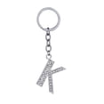 thumbnail image 1 of Miangastore Simple Stylish Letter Key Chain Metal Rhinestones Key Ring Alphabet Keychain Bag Pendant Charm Birthday Gift (Letter K), 1 of 8