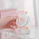 thumbnail image 1 of 1pc Mini Rabbit Portable Handheld Battery Operated Fan Desk Fan, 500mAh USB Rechargeable Battery Operated Fan For Indoor Outdoor Car Desk, 3 Speeds Silent Desktop Cooling Fan Mini Small Fan, 1 of 4