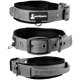 thumbnail image 1 of SparklyPets Collar para perro resistente con asa para perros medianos y grandes, collar profesional con puntadas reflectantes, mango suave y hebilla niquelada (mediano (14 5" ~ 18 5") gris), 1 of 1