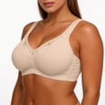 thumbnail image 5 of Plus Size Bras for Women Baeitkot Women's Breathable Full Cup Lace Comfortable Plus Size Bra, 5 of 9