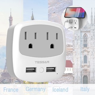 Universal Plug Adapter for Standard USA Outlet