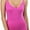 Pink, variant on ToBeInStyle Women's Ruched V-Neck Neckline Knit Tank Top w/ Scoop Back