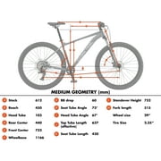 Ozark Trail M.2 Ridge 29 in Mountain Bike, Medium 17 in Frame, Fits Riders 5 ft 7 in - 5 ft 11 in, Gray, Adult, Unisex