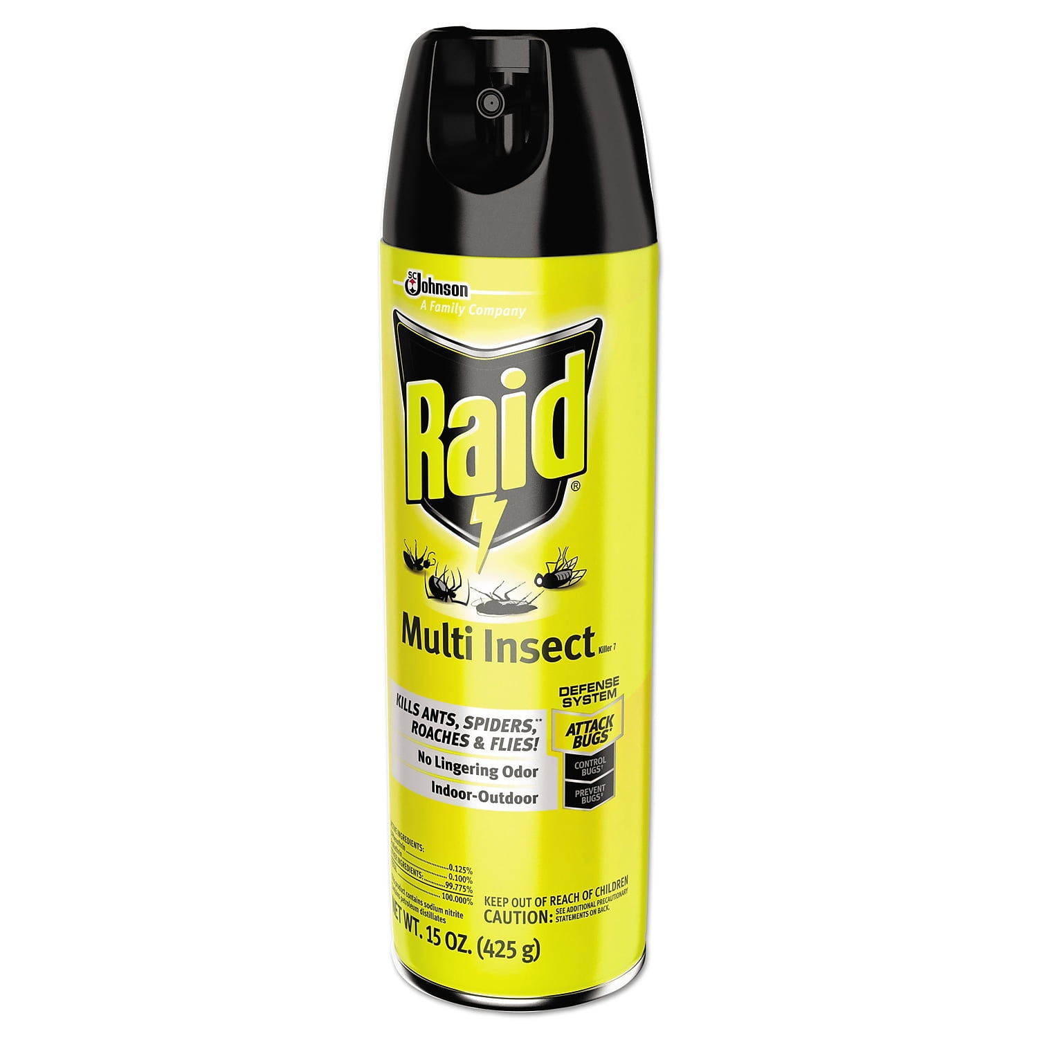 Raid Multi Insect Killer 15 oz Aerosol Can 12/Carton (SJN300819)