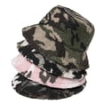 thumbnail image 2 of Women Men Lamb Wool Bucket Hat Soft Fluffy Fisherman Winter Camo Panama Hats Cap zhangyuxiang LED, 2 of 2