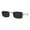Silver Black, variant on Spring Loaded Hinge Arm Pop Color Rectangle Dad Shade Sunglasses Silver Black