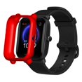 thumbnail image 1 of KAIYANG Funda para reloj Huami Amazfit Bip Pop/Bip/Bip U con marco de TPU suave a prueba de rayones, estilo E Huami Amazfit Bip rojo, 1 of 5