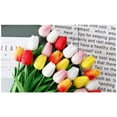 thumbnail image 5 of Morttic Artificial PU Tulips 10Pcs Real Touch Fake Flower Arrangement Bouquets for Home Office Wedding Decoration (White), 5 of 6