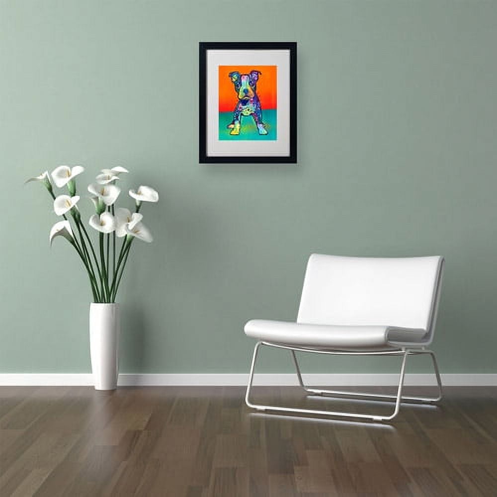Trademark Fine Art "On My Own" Canvas Art by Dean Russo, Black Frame