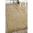 thumbnail image 3 of Nuloom 7'6 x 9'6 Hand Woven Chunky Loop Jute Rug in Beige, 3 of 5