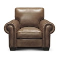 thumbnail image 2 of Hello Sofa Home Valencia Top Grain Hand Antiqued Leather Armchair in Taupe Brown, 2 of 4