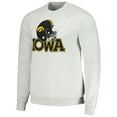 thumbnail image 2 of Men's Homefield Heather Gray Iowa Hawkeyes Tri-Blend Crewneck Pullover Sweatshirt, 2 of 3